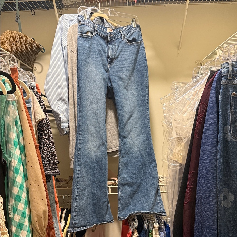 Wrangler Classic Blue Wide Leg Women's Jeans